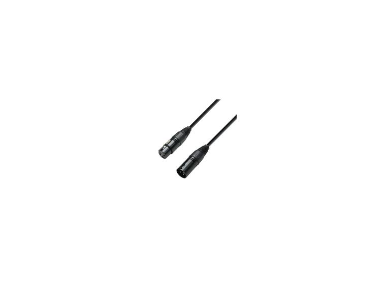 DMX kabel 0,5m 3pins with L3018 plug in black